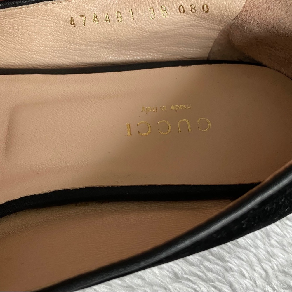 Gucci Black Velvet Jewel-Embellished Loafers - Picture 13 of 16